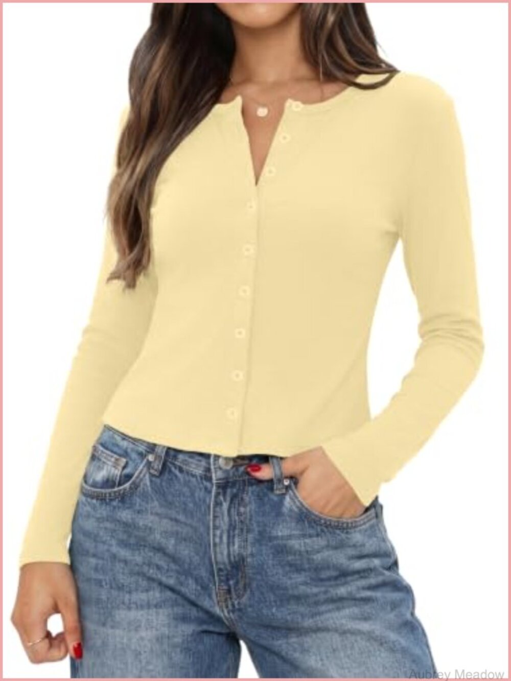 Women's Cropped Ribbed Knit Cardigan Button Down Y2K Fall Outfit